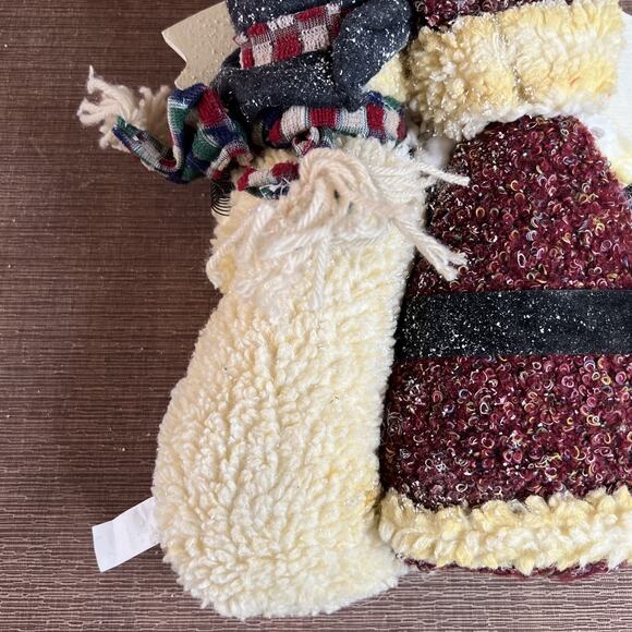 Christmas “Warm Welcome” Door Hanger – Santa & Snowman Holding Hands, Holiday - Picture 9 of 10